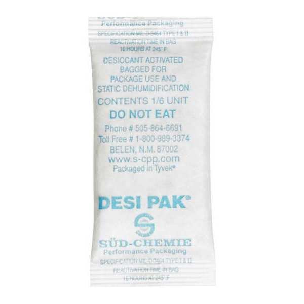 Tyvek® Clay Desiccants, 5 Gallon Pail, 1" x 2 1/2" x 1/4", White, 1200/Case, Tyvek, Mfr#: DES118
