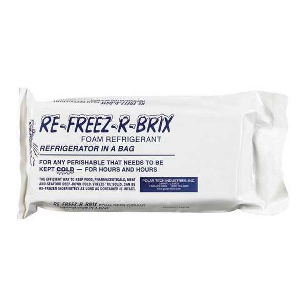 Re-Freez-R-Brix™ Cold Bricks, 9" x 4" x 1 1/2", White, 6/Case, Re-Freez-R-Brix, Mfr#: RB30