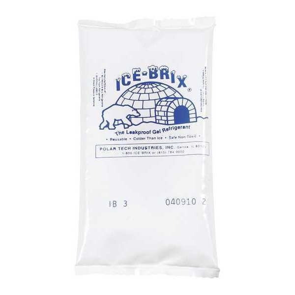 Ice-Brix™ 5" x 2 3/4" x 3/4" - 3 oz. Cold Packs, White, 96/Case, Ice-Brix, Mfr#: IB3BPD