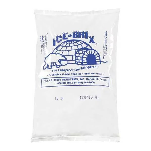 Ice-Brix™ Cold Packs, 6" x 4" x 3/4", White, 36/Case, Ice-Brix, Mfr#: IB8BPD