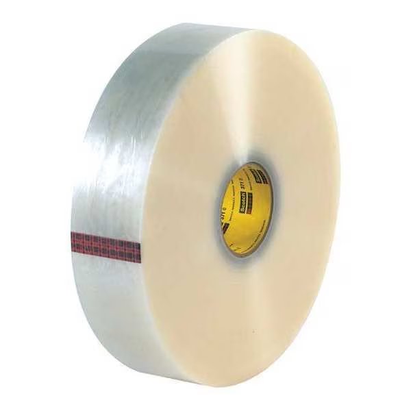 3M™ 371 Carton Sealing Tape, 1.9 Mil, 3" x 1000 yds., Clear, 4/Case, Scotch, Mfr#: T9033371