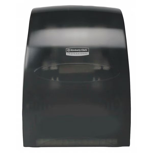 Sanitouch Manual Hard Roll Towel Dispenser, Black, for 1.5" Core, 12.63" x 16.13" x 10.2", Qty 1, Kimberly-Clark Professional, Mfr#: 09990