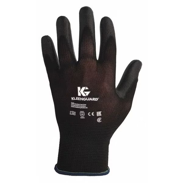 Polyurethane Coated Gloves, Palm Coverage, Black, M, PR, Kleenguard, Mfr#: 13838