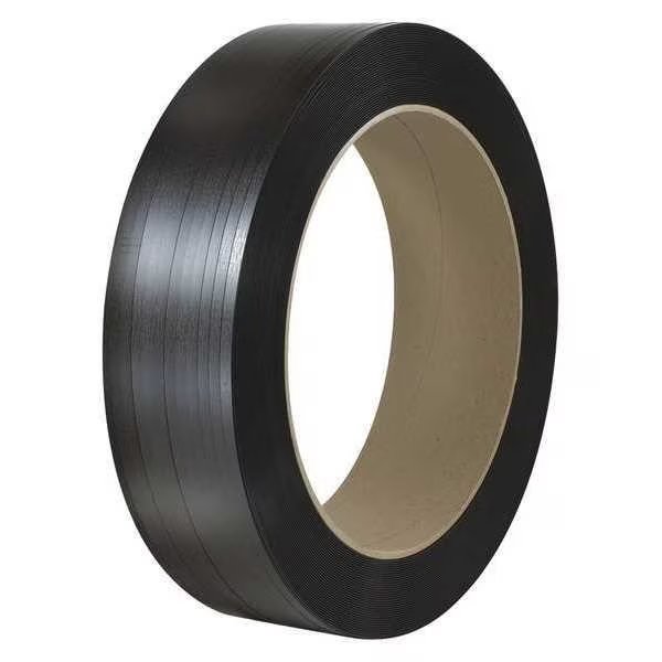 Polypropylene Strapping, Hand Grade, Embossed, 16" x 6" Core, 1/2" x 7200', Black, 1/Coil, Partners Brand, Mfr#: PS1226