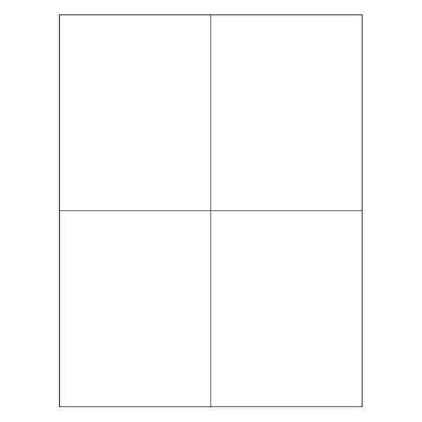 Tape Logic® Rectangle Laser Labels, Master Case, 4 1/4" x 5 1/2", White, 4000/Case, Tape Logic, Mfr#: LL131MC