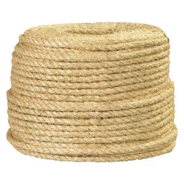 Sisal Rope, 3/8", 865 lb, Natural, 500'/Case, Partners Brand, Mfr#: TWR131