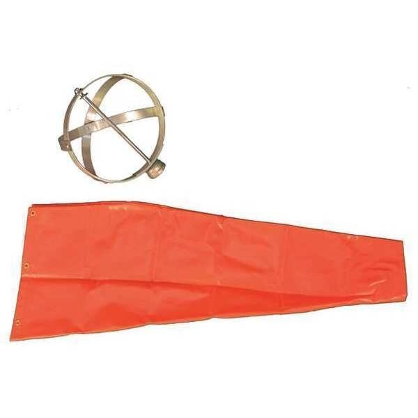 Windsock With Hardware, 18", Open, 4ft., Cortina Safety Products, Mfr#: 03-WS-4KT