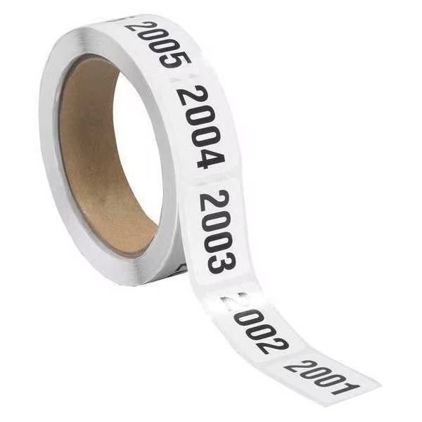 Tape Logic® Consecutive Numbered Labels, "(2001-2500)", 1" x 1 1/2", Black/White, 500/Roll, Tape Logic, Mfr#: DL1245