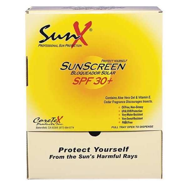 Sunscreen, Single Dose Pouch, PK100, Sunx, Mfr#: CT91664