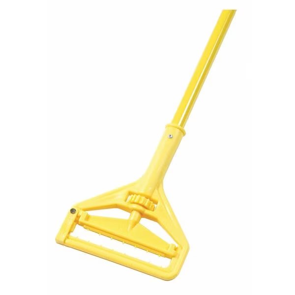 60" Slide On Mop Handle, 1" Dia, Yellow, Vinyl-Covered Aluminum, Unisan, Mfr#: 620