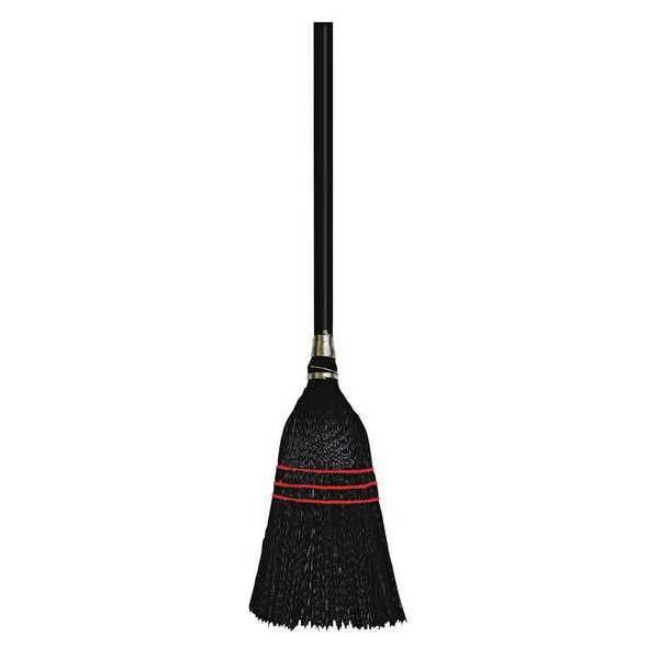 Poly Bristle Lobby Broom, 38" Handle, PK12, Unisan, Mfr#: UNS 951BP