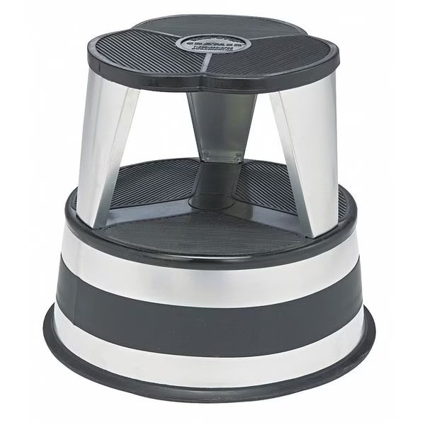 Step Stool, Steel, 350 lb., Silver, Cramer, Mfr#: 100101