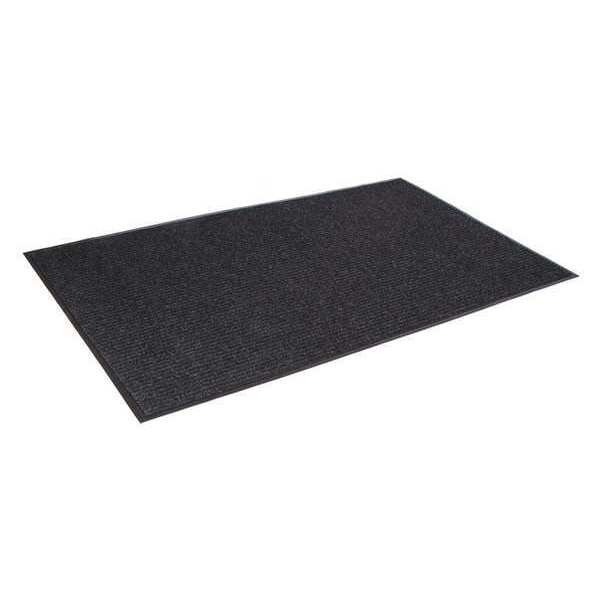Ribbed Carpet Mat, Charcoal, 2 ft. W x, Crown Matting Technologies, Mfr#: NR 0023CH