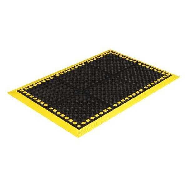 Heavy-Duty Mat, Black/Yellow, 38" W x, Crown Matting Technologies, Mfr#: WS 3E40YE