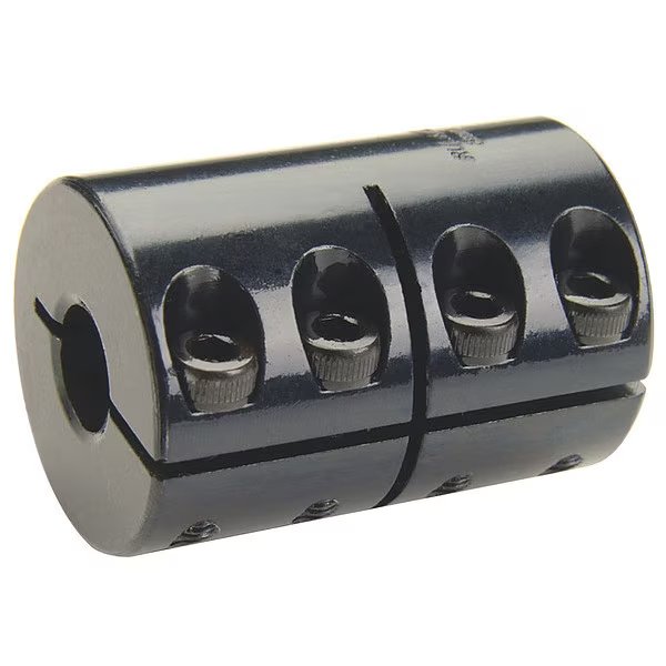 Rigid Coupling, 1-Pc, 1.5"x1.25", Steel, OD 2 5/8", L 3 7/8", Ruland, Mfr#: CLX-24-20-F