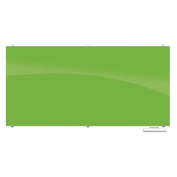 Magnetic, Glass Board, 47.24"Hx94.49"W, Grn, Mooreco, Mfr#: 83846-GREEN