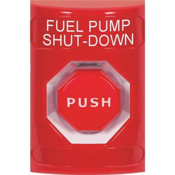 Fuel Pump Shutdown Push Button, Red Color, Safety Technology International, Mfr#: SS2002PS-EN
