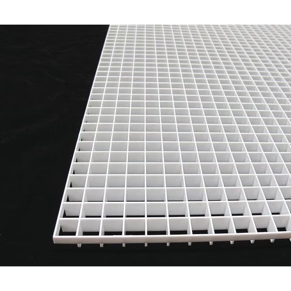 Egg Crate Diffuser, 48 X 24, Painted, Plastic, American Louver, Mfr#: TC-24-2448-2PK
