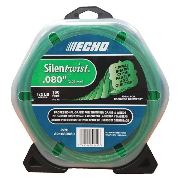 Trimmer Line, 160 ft. L, 0.080" Dia., Echo, Mfr#: 321080060