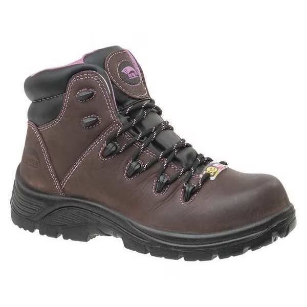 Work Boots, 10, W, Brown, Composite, PR, Avenger Safety Footwear, Mfr#: A7123-W