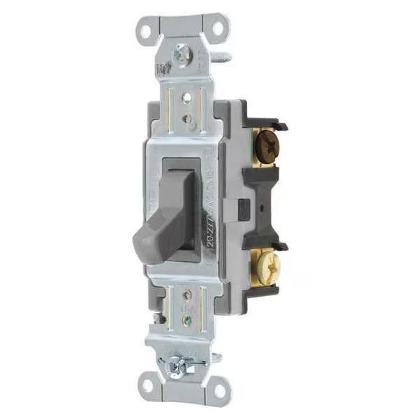 Wall Switch, 15A, Gray, Toggle, 1 to 2 HP, EnjoyTool Select, Mfr#: CSB315BGRY