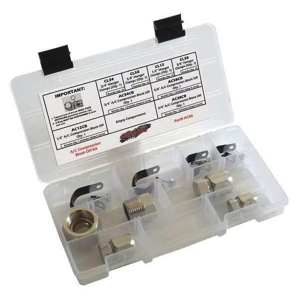 Compression Block Off Kit, 4 Pieces, Sur&R, Mfr#: AC80