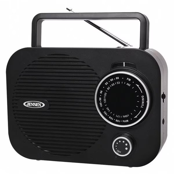 Portable Radio AM/FM, Black, Jensen Audio, Mfr#: MR-550-BK