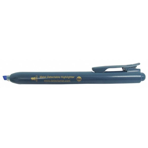 Detectable Highlighter, Blue Ink, Chisel Tip, PK5, Detectamet, Mfr#: 150-A05-P01-A08