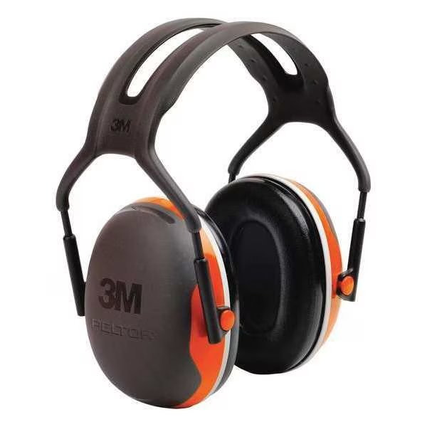 Over-the-Head Ear Muffs, 27 dB, Peltor X4, Orange, 3M, Mfr#: X4A