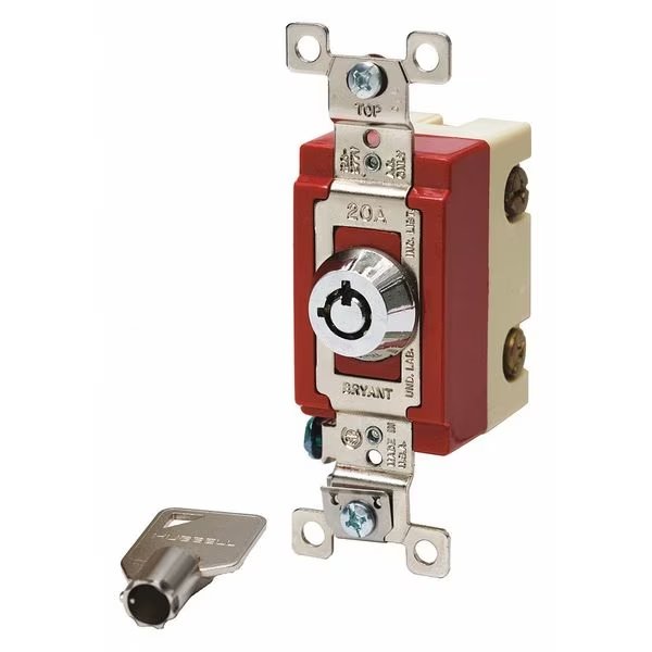 Wall Switch, 20A, 3-Way Type, Locking, EnjoyTool Select, Mfr#: 4903RKL