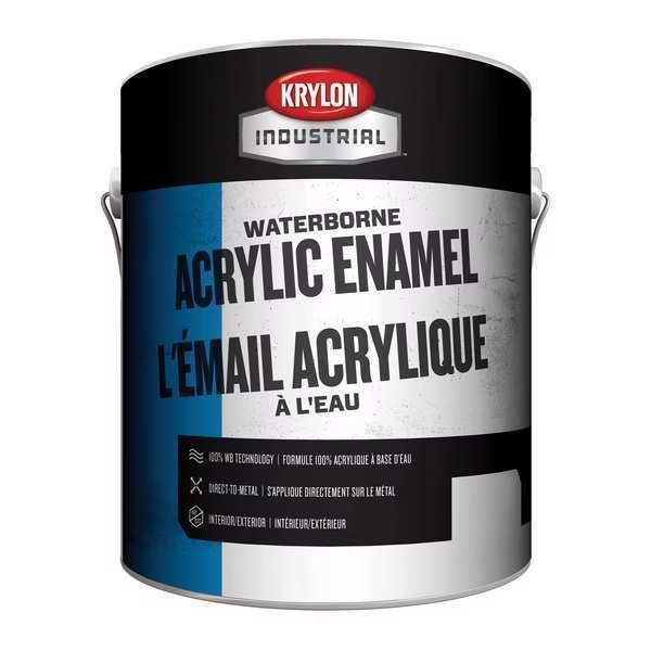 Paint, Acrylic Resin, White, 1 gal. Size, Krylon Industrial, Mfr#: K000Z6761-16