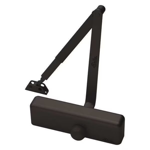Manual Hydraulic Yale 1100 Door Closer Heavy Duty Interior and Exterior, Dark Bronze, Yale, Mfr#: 1101BFCOV x 690