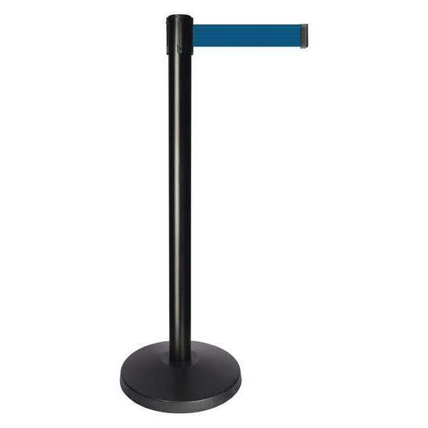 Barrier Post, Drk Blue Belt, 10 ft. Belt L, Queueway, Mfr#: QPLUS-33-L7