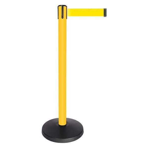 Barrier Post, Yellow Post, Yellow Belt, Queueway, Mfr#: QPLUS-35-Y5