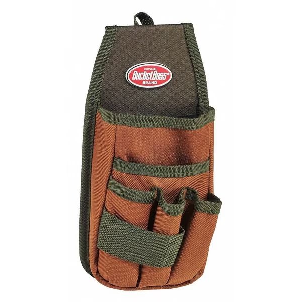 Tool Pouch, Tool Pouch, Green, Polyester, 5 Pockets, Bucket Boss, Mfr#: 54170