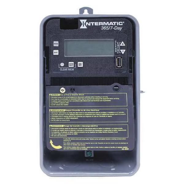Electronic Timer, 7/365 Days, 30A, Intermatic, Mfr#: ET2705CR