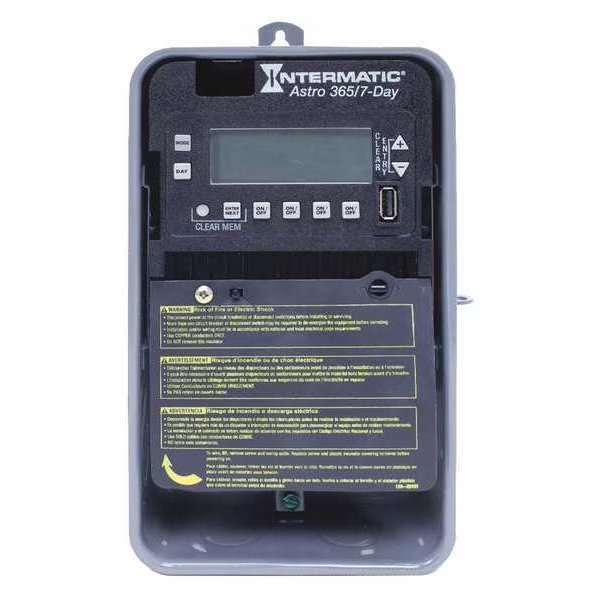 Electronic Timer, Astro 7/365 Days, 30A, Intermatic, Mfr#: ET2845CR