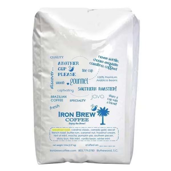Coffee, 4.59 lb. Net Weight, Ground, Iron Brew, Mfr#: C-1CT5CG