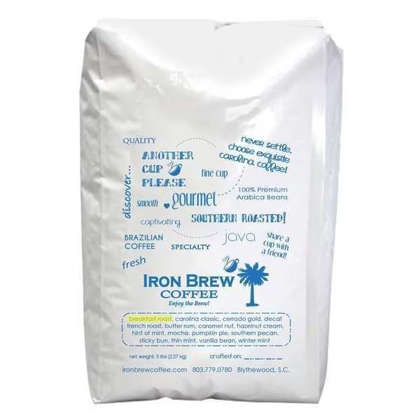 Coffee, 4.59 lb. Net Weight, Ground, Iron Brew, Mfr#: C-1CT5FR