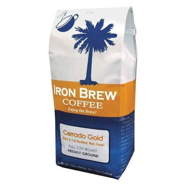 Coffee, 0.12 oz. Net Weight, Ground, Iron Brew, Mfr#: B-12CG