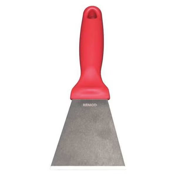 Scraper, SS, 3" Blade W, Red, Remco, Mfr#: 69724