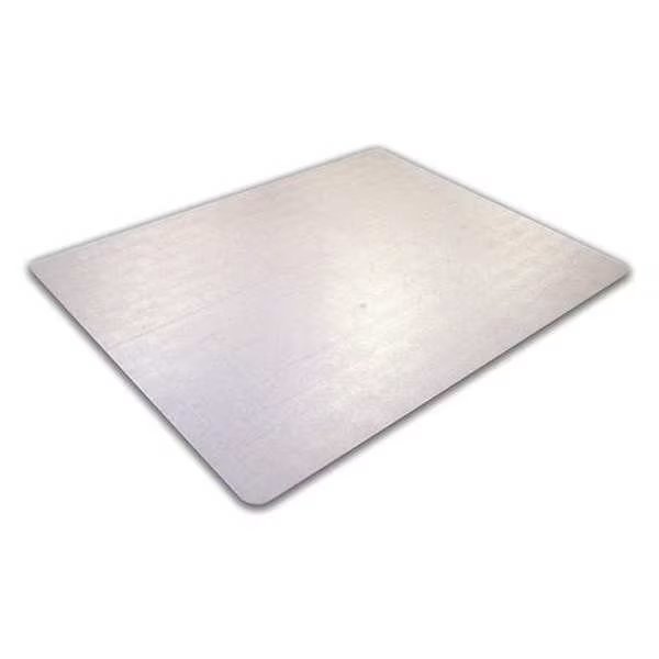 Chair Mat 48"x48", Rectangular Shape, Clear, for Hard Floor, Floortex, Mfr#: FR1212119ER
