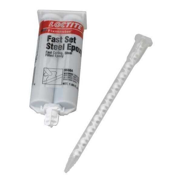 Epoxy Adhesive, PC 3965 Series, Gray, Dual-Cartridge, 1:01 Mix Ratio, 8 min Functional Cure, Loctite, Mfr#: 235605