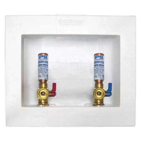 Washing Machine Oulet Box w/Hammer Arrester 1/2" Sweat, Water-Tite, Mfr#: 85708