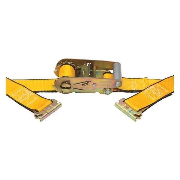 Logistic Ratchet Strap, Gold, 12 ft. L, Kinedyne, Mfr#: 531211GRA