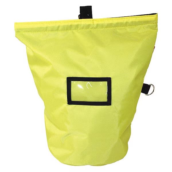 Mask Bag, Yellow, 9" L, R&B Fabrications, Mfr#: RB-427-YL