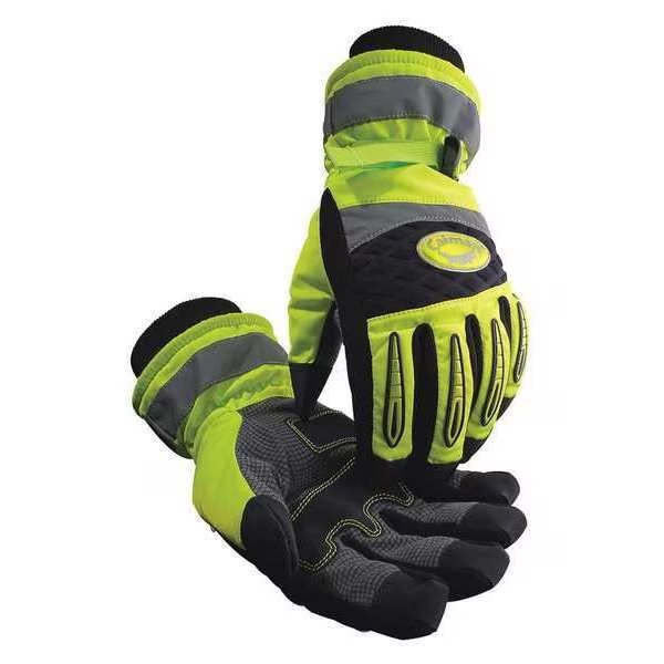 Hi-Vis Cold Protection Gloves, Heatrac Lining, XL, Caiman, Mfr#: 2991-6