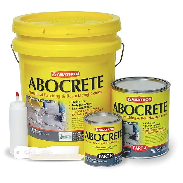Epoxy Adhesive, Abocrete Series, Gray, 40 lb, Pail, 4:01 Mix Ratio, 5 hr Functional Cure, Abatron, Mfr#: ACKR Light Gray