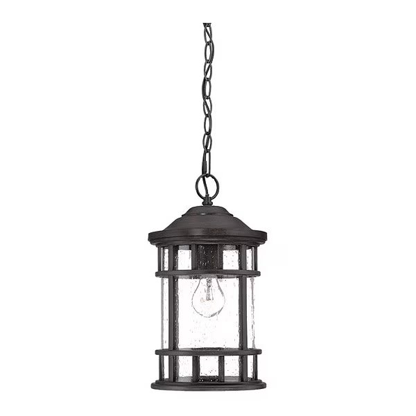 Hanging Light, Black Coral, 1-Light, Height: 15-1/4", Acclaim Lighting, Mfr#: 31946BC