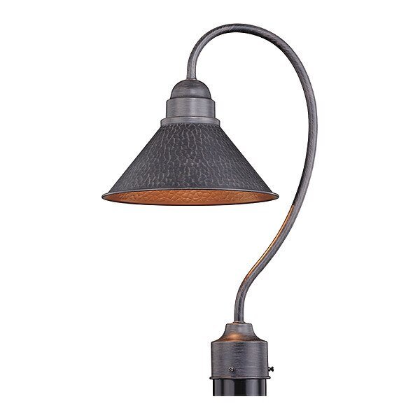 Outland 10in Outdoor Post Light Iron, Vaxcel, Mfr#: T0348